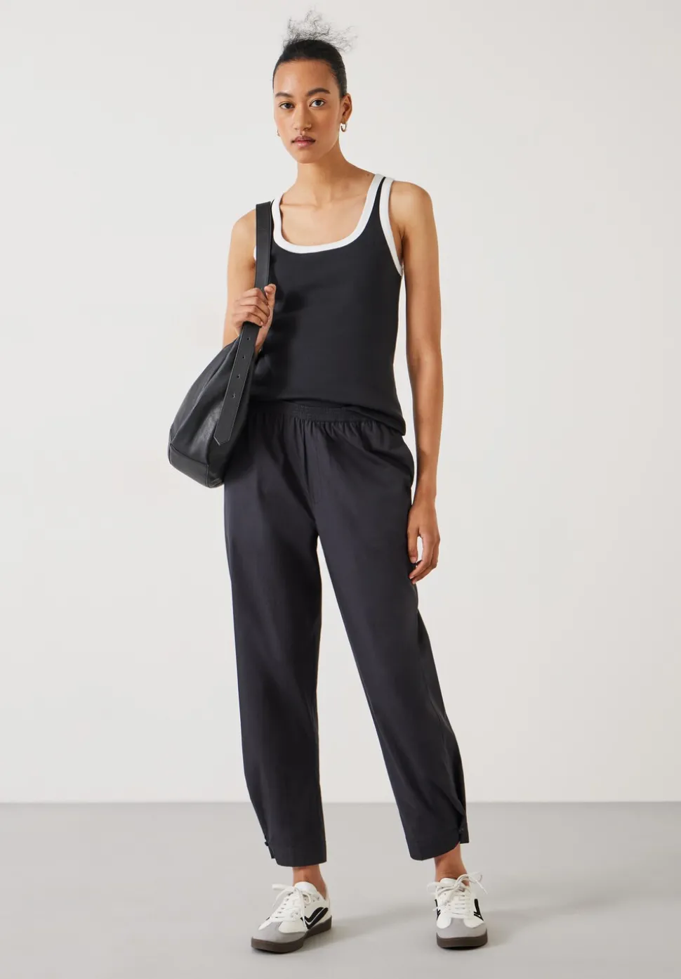 Cotton Poplin Easy Trousers
