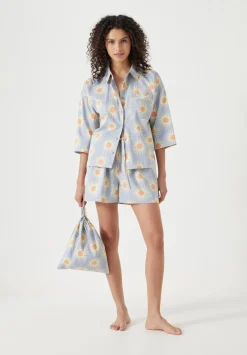 Cotton Sateen Short Pyjamas Set