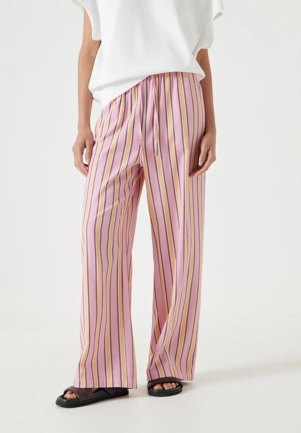 Cotton Stripe Trousers