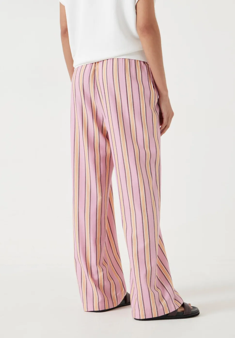 Cotton Stripe Trousers