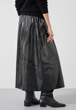 Crackled Patent Skirt