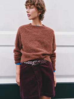 Crew Neck Alpaca Wool Jumper