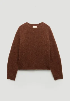 Crew Neck Alpaca Wool Jumper