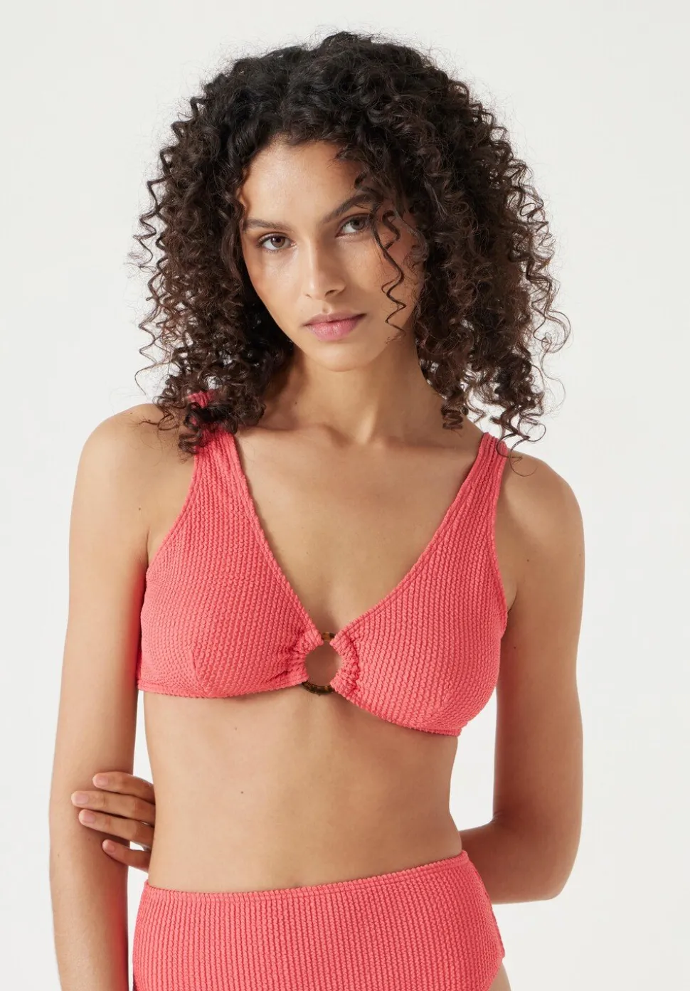 Crinkle Ring Bikini Top