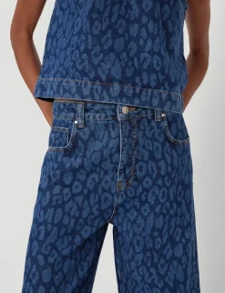 Cropped Bree Horseshoe Barrel Leg Jeans