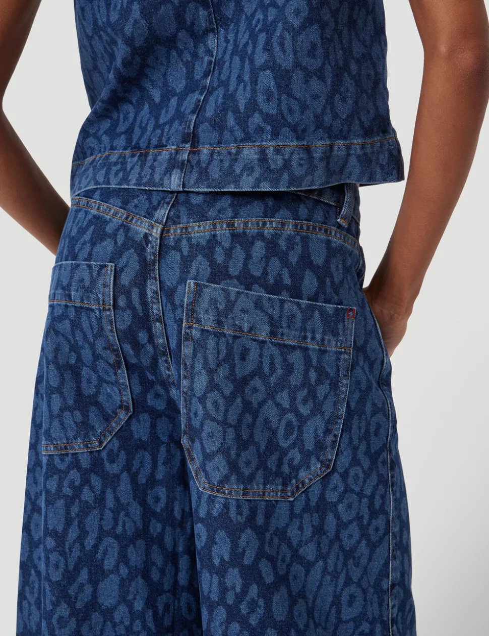 Cropped Bree Horseshoe Barrel Leg Jeans