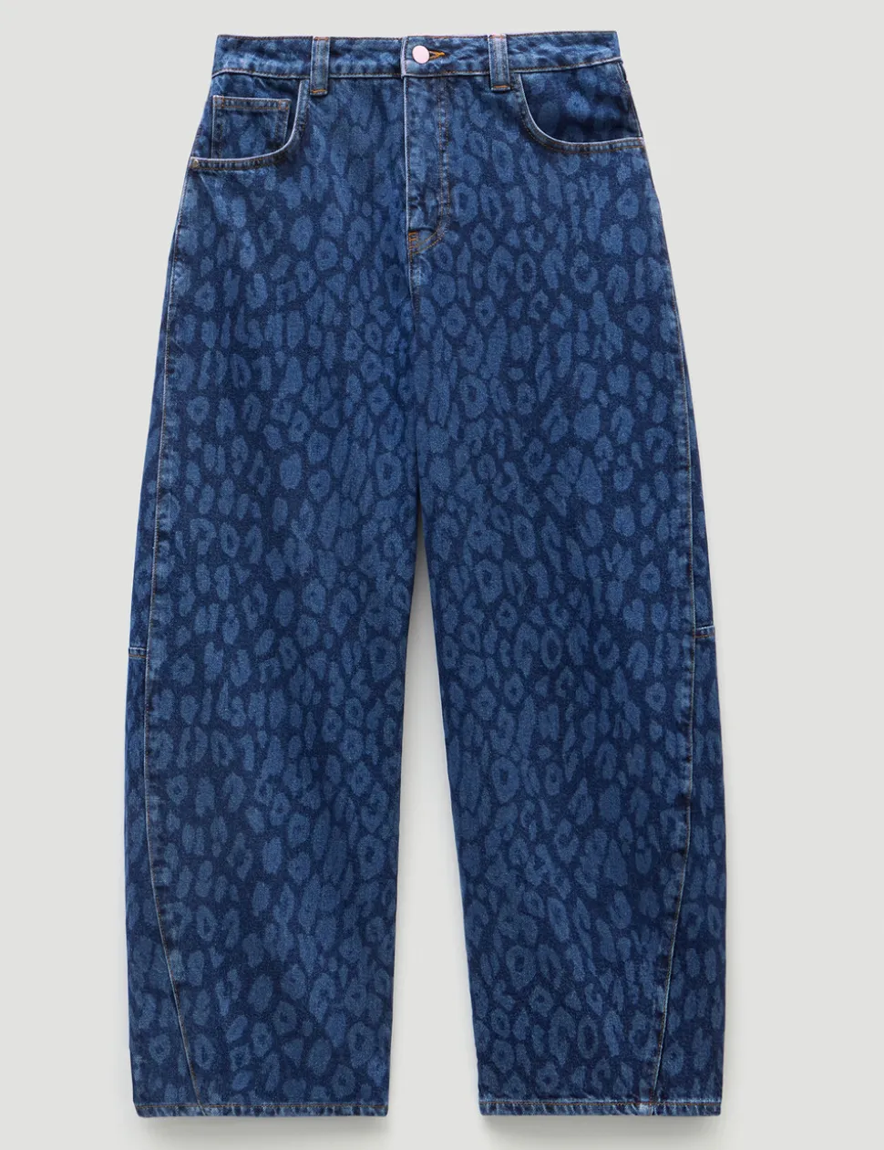 Cropped Bree Horseshoe Barrel Leg Jeans