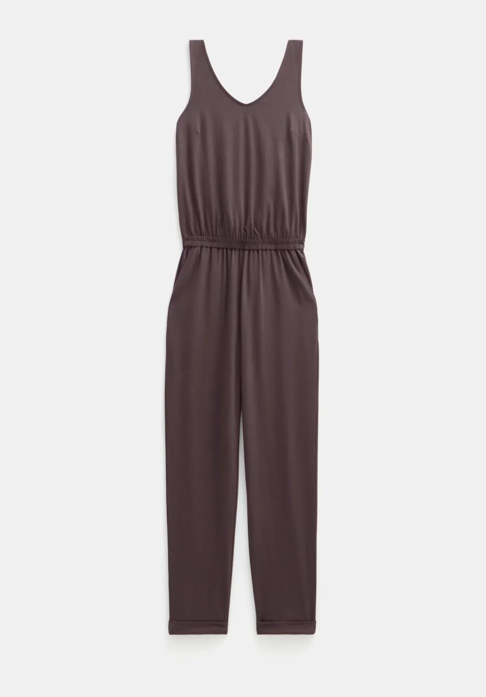 Cropped Jersey Jumpsuit
