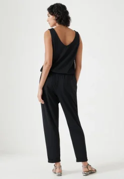 Cropped Jersey Jumpsuit