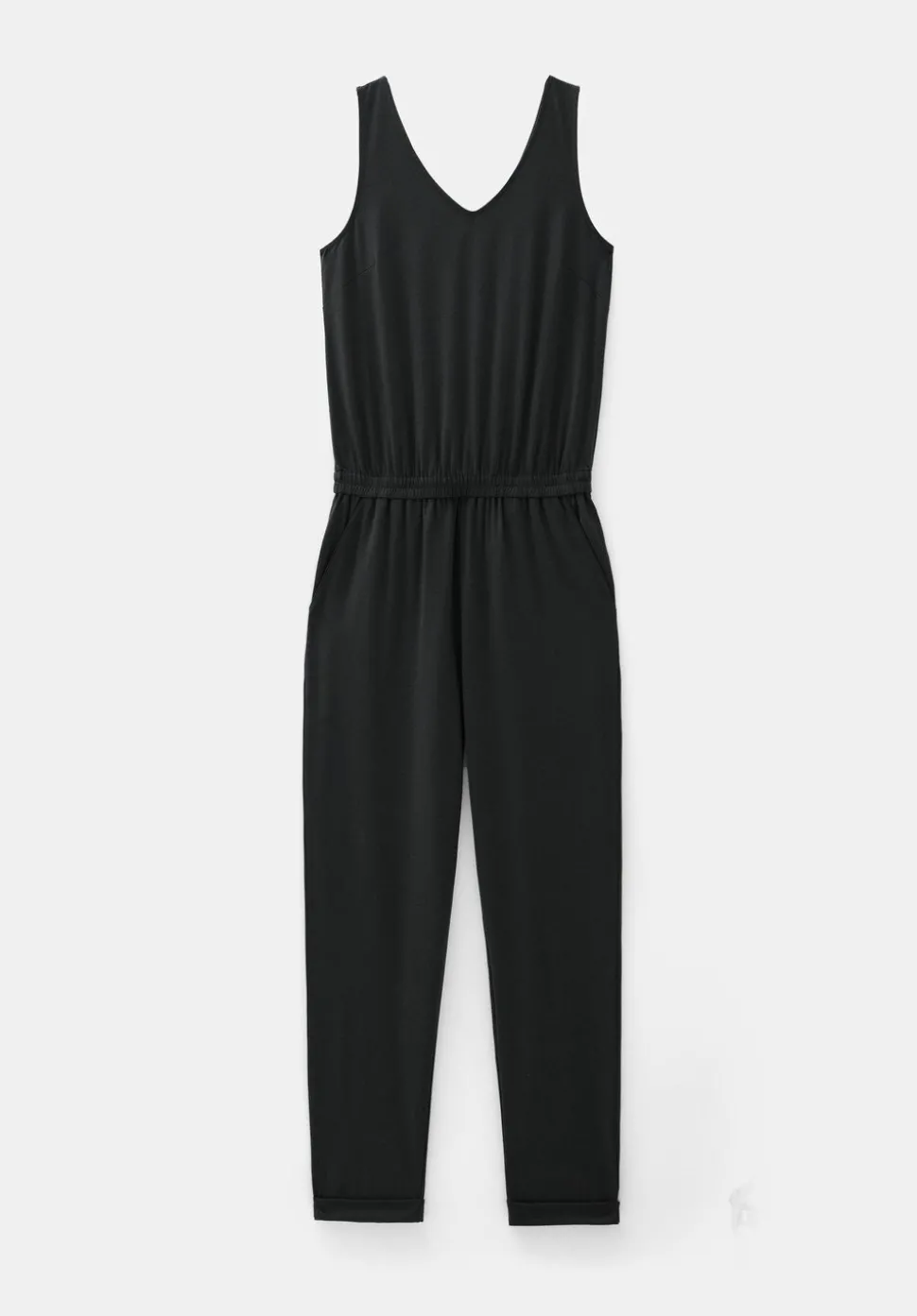 Cropped Jersey Jumpsuit