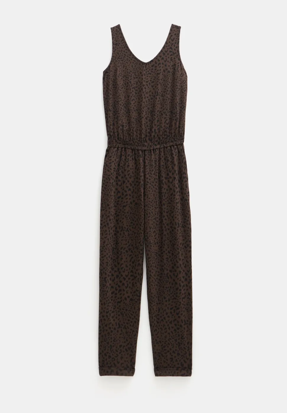 Cropped Jersey Jumpsuit