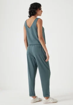 Cropped Jersey Jumpsuit