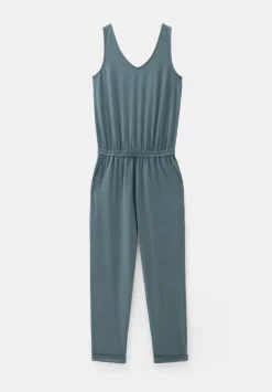 Cropped Jersey Jumpsuit