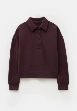 Cropped Polo Sweatshirt