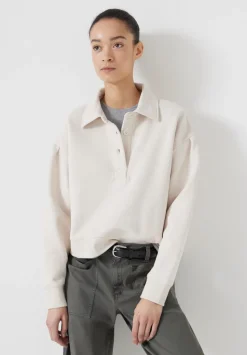 Cropped Polo Sweatshirt