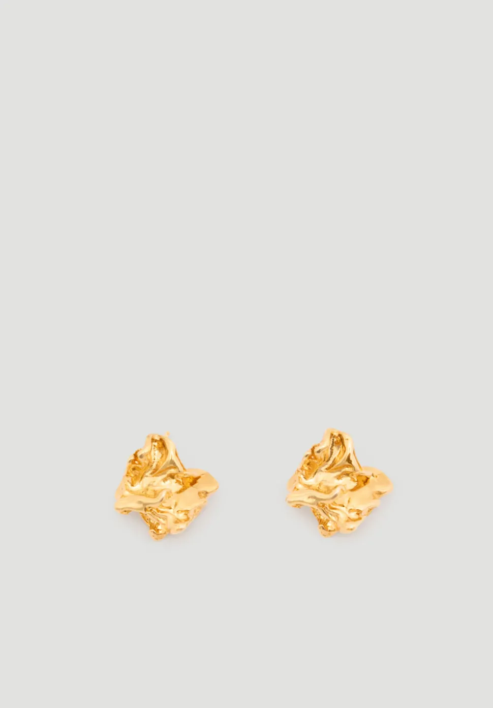 Crumpled Effect Stud Earrings