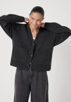 Daisy Merino Wool V Neck Cardigan
