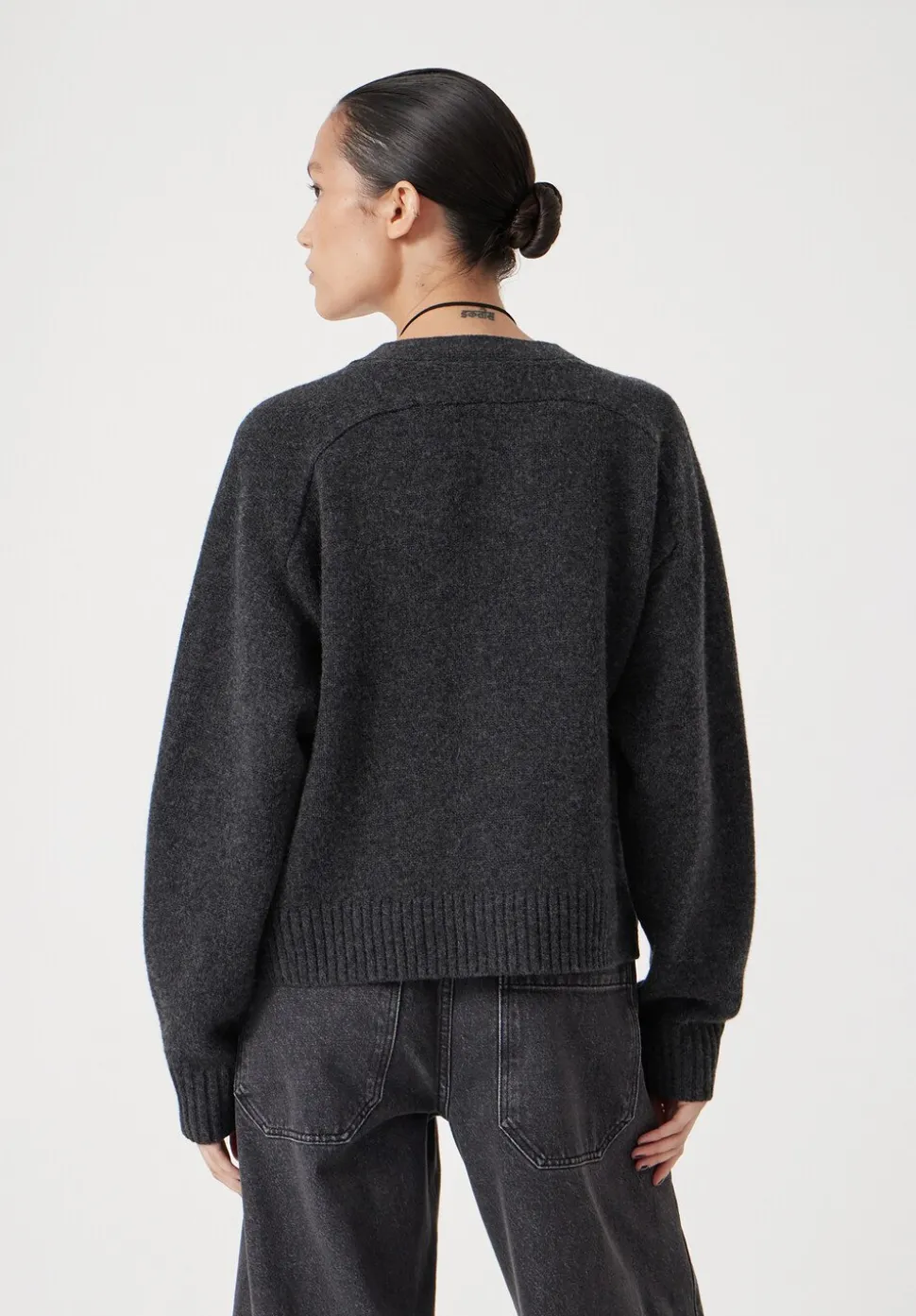 Daisy Merino Wool V Neck Cardigan
