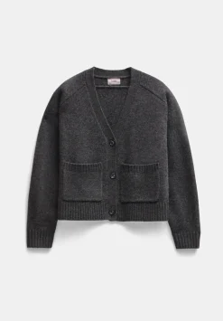 Daisy Merino Wool V Neck Cardigan