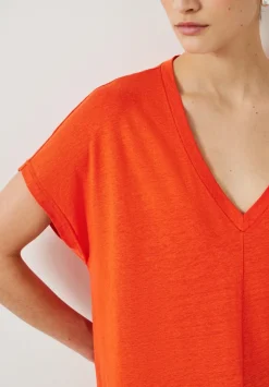 Danny Linen V-Neck T-Shirt