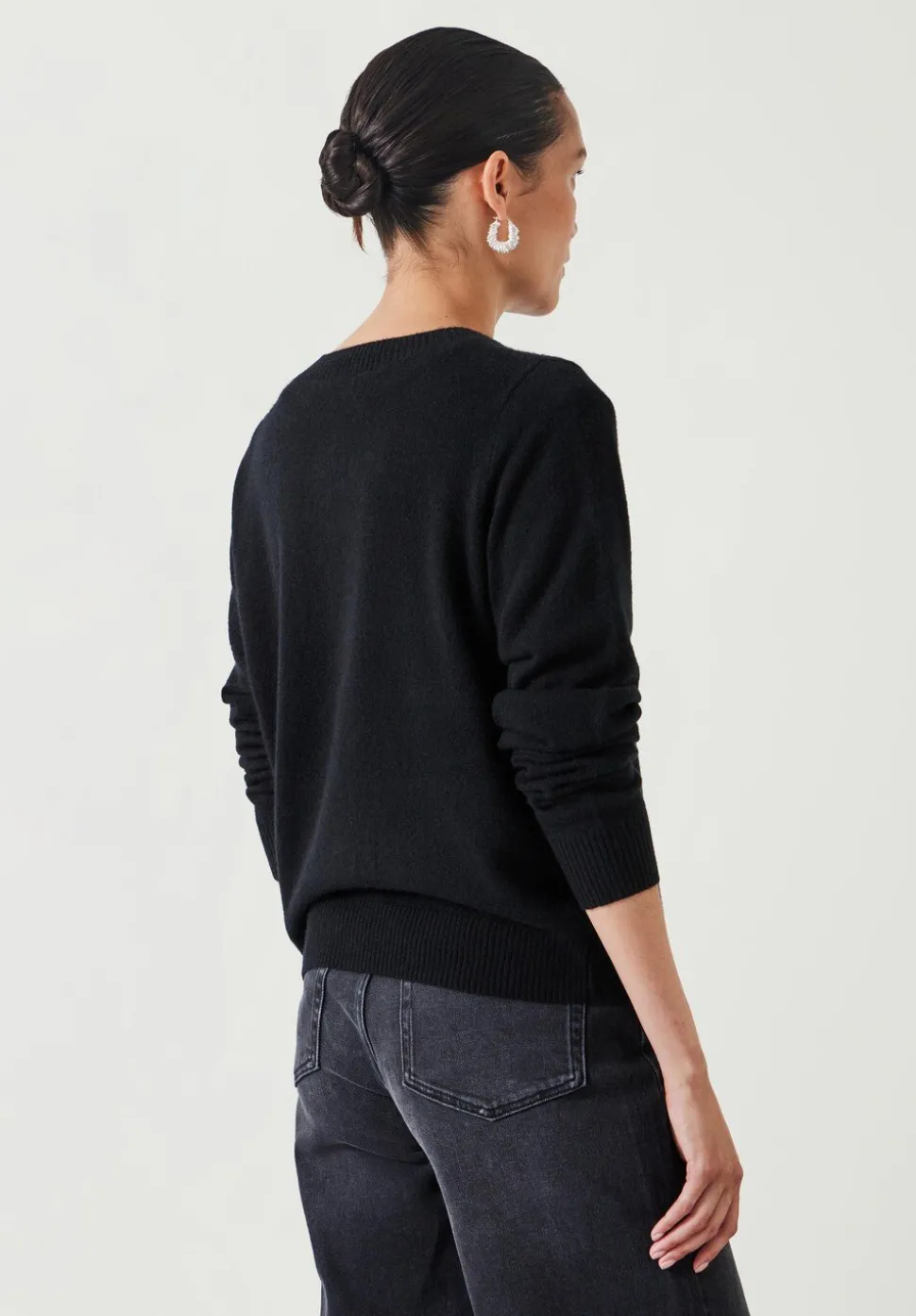 Daphne Cashmere Button Through Slim Cardigan