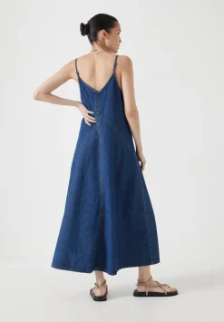 Denim Maxi Slip Dress