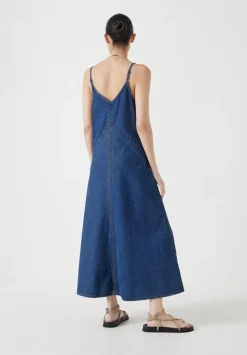 Denim Maxi Slip Dress