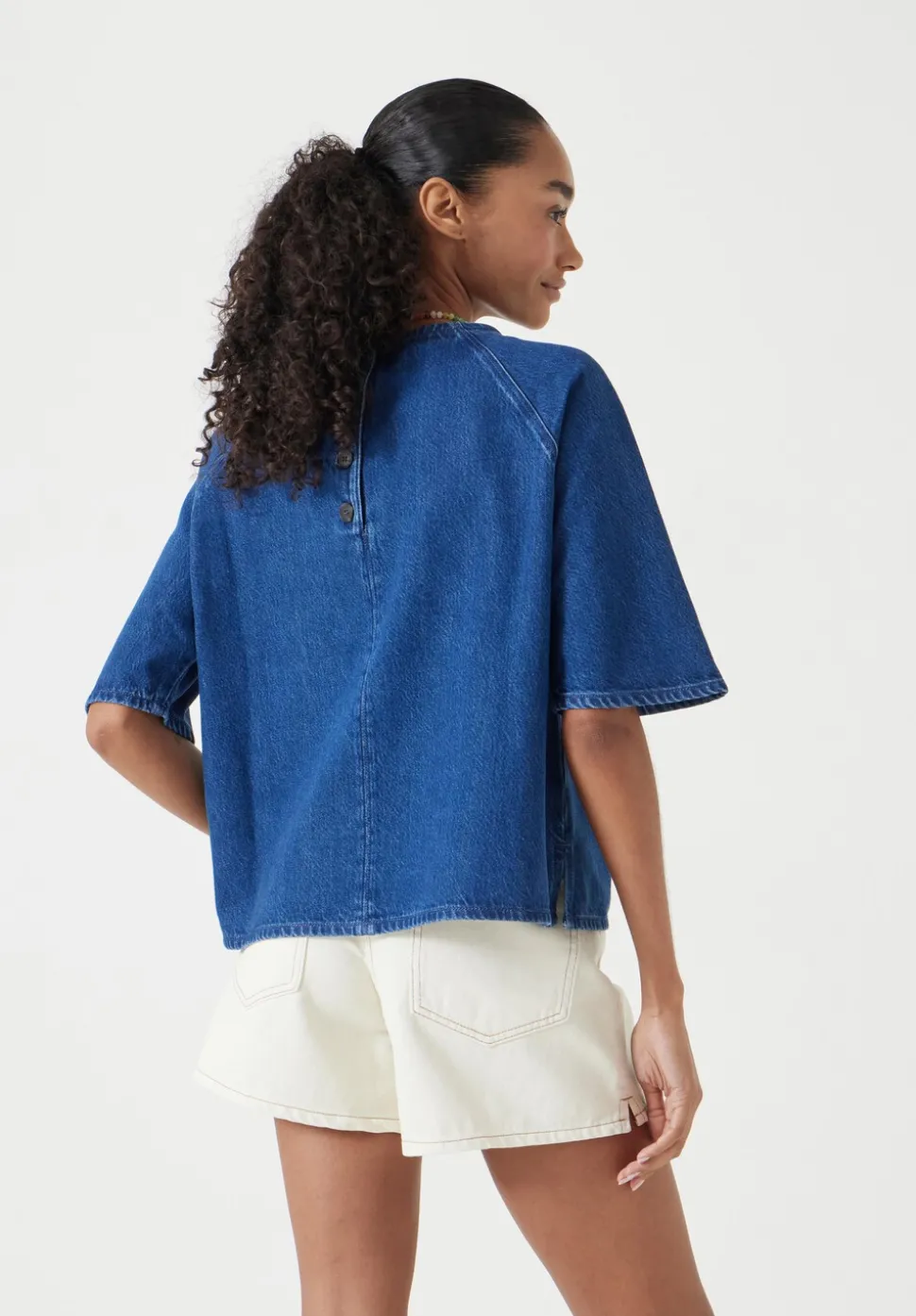 Denim Raglan Tee