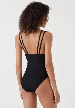 Dina Double Strap Crinkle Swimsuit