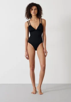 Dina Double Strap Rib Swimsuit