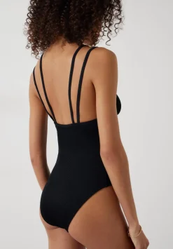 Dina Double Strap Rib Swimsuit