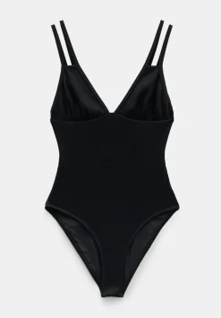 Dina Double Strap Rib Swimsuit