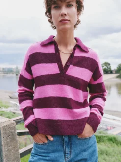 Drew Wool Blend Relaxed Rugby Jumper