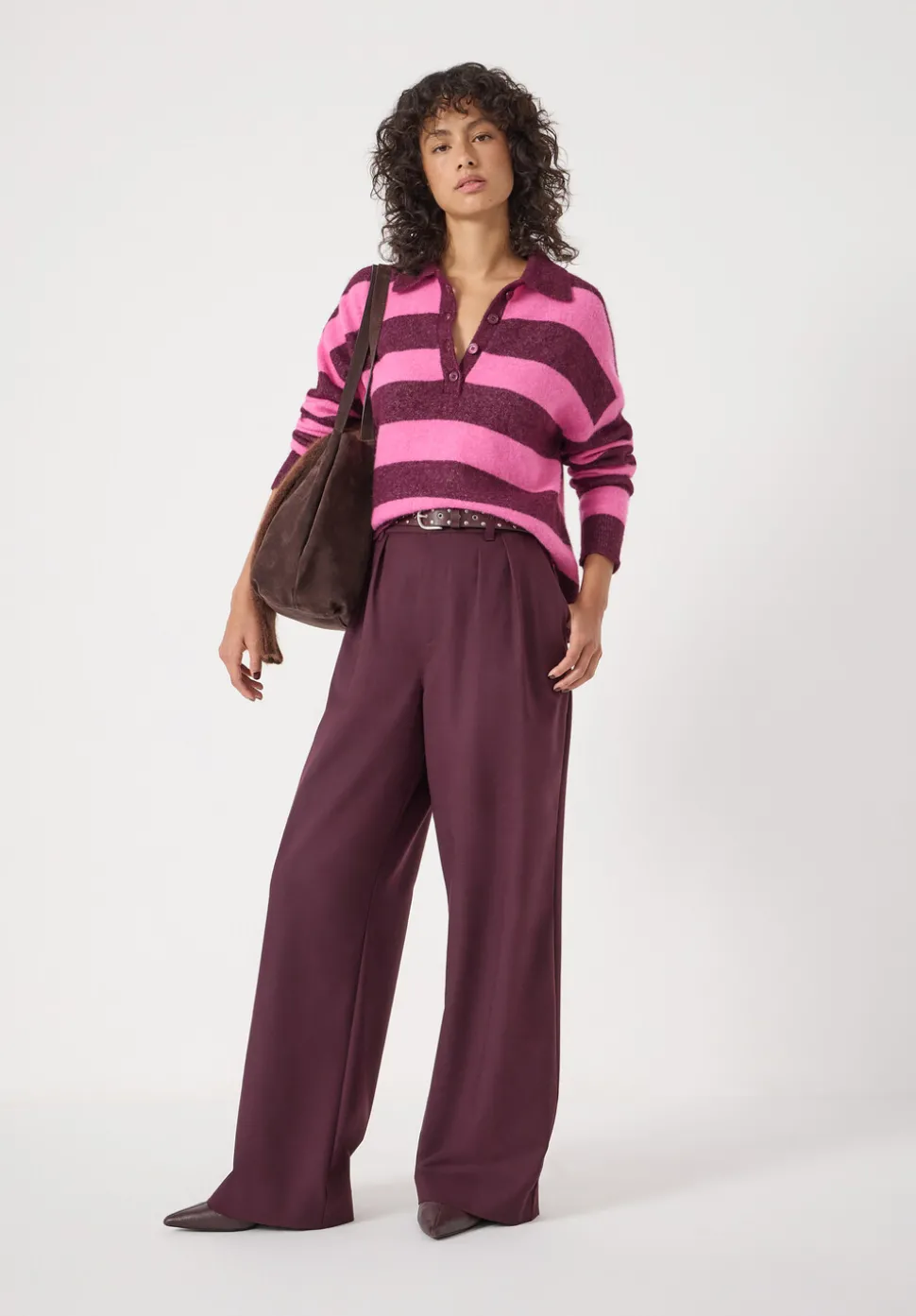 Drew Wool Blend Relaxed Rugby Jumper