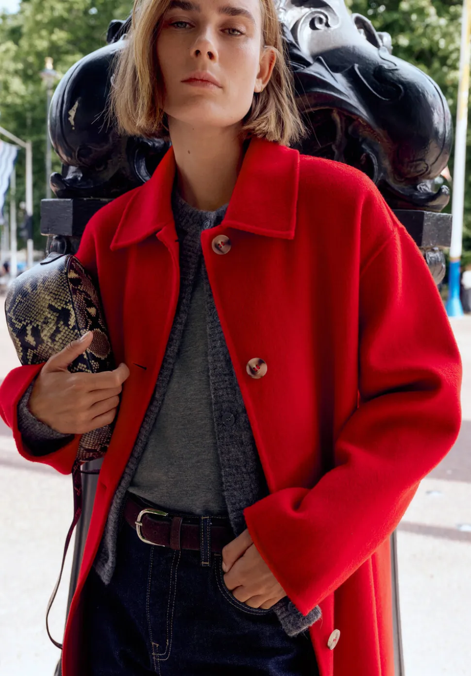 Edie Pure Wool Double Faced Coat
