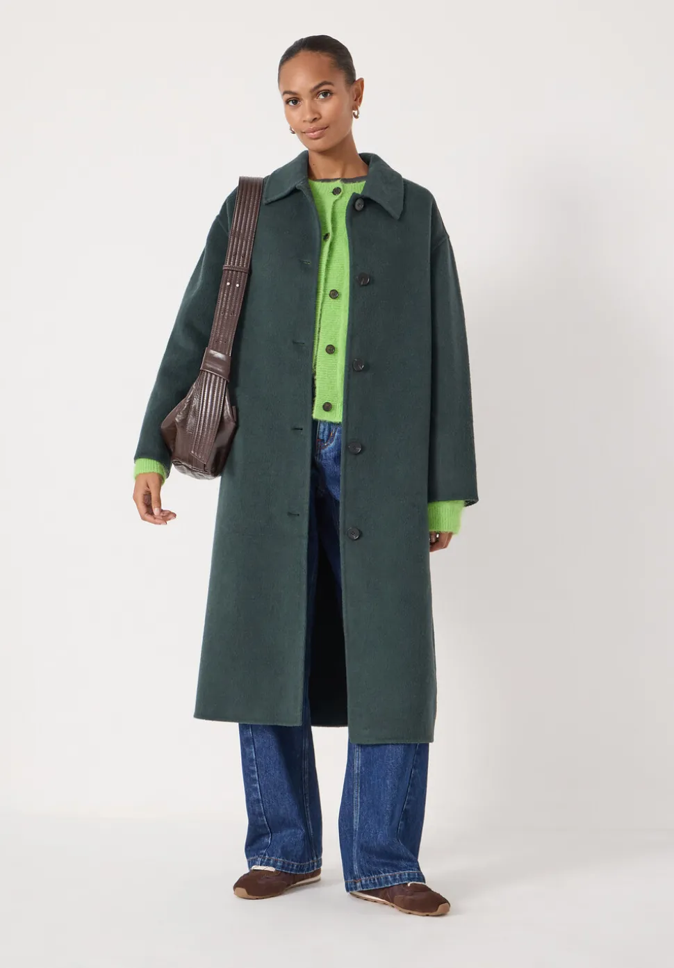 Edie Pure Wool Double Faced Coat