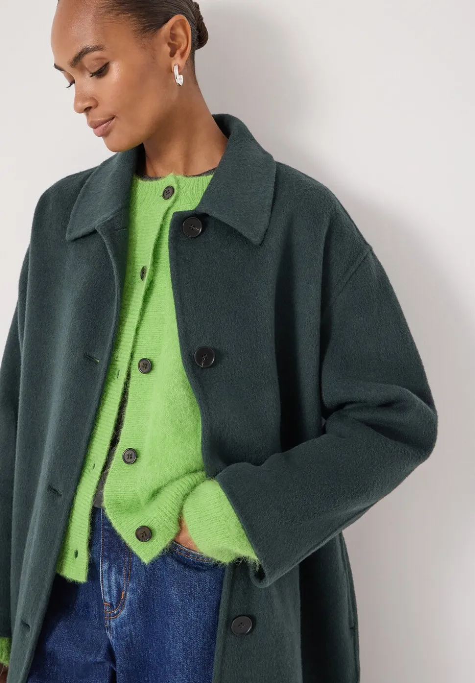 Edie Pure Wool Double Faced Coat