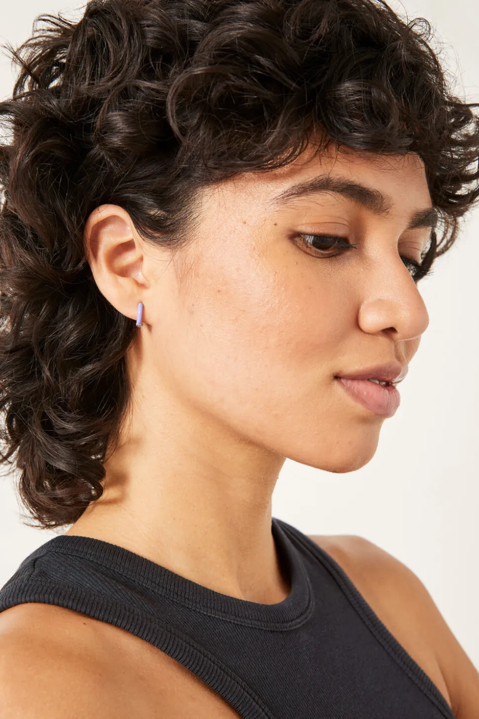 Effie Enamel Hoop Earring