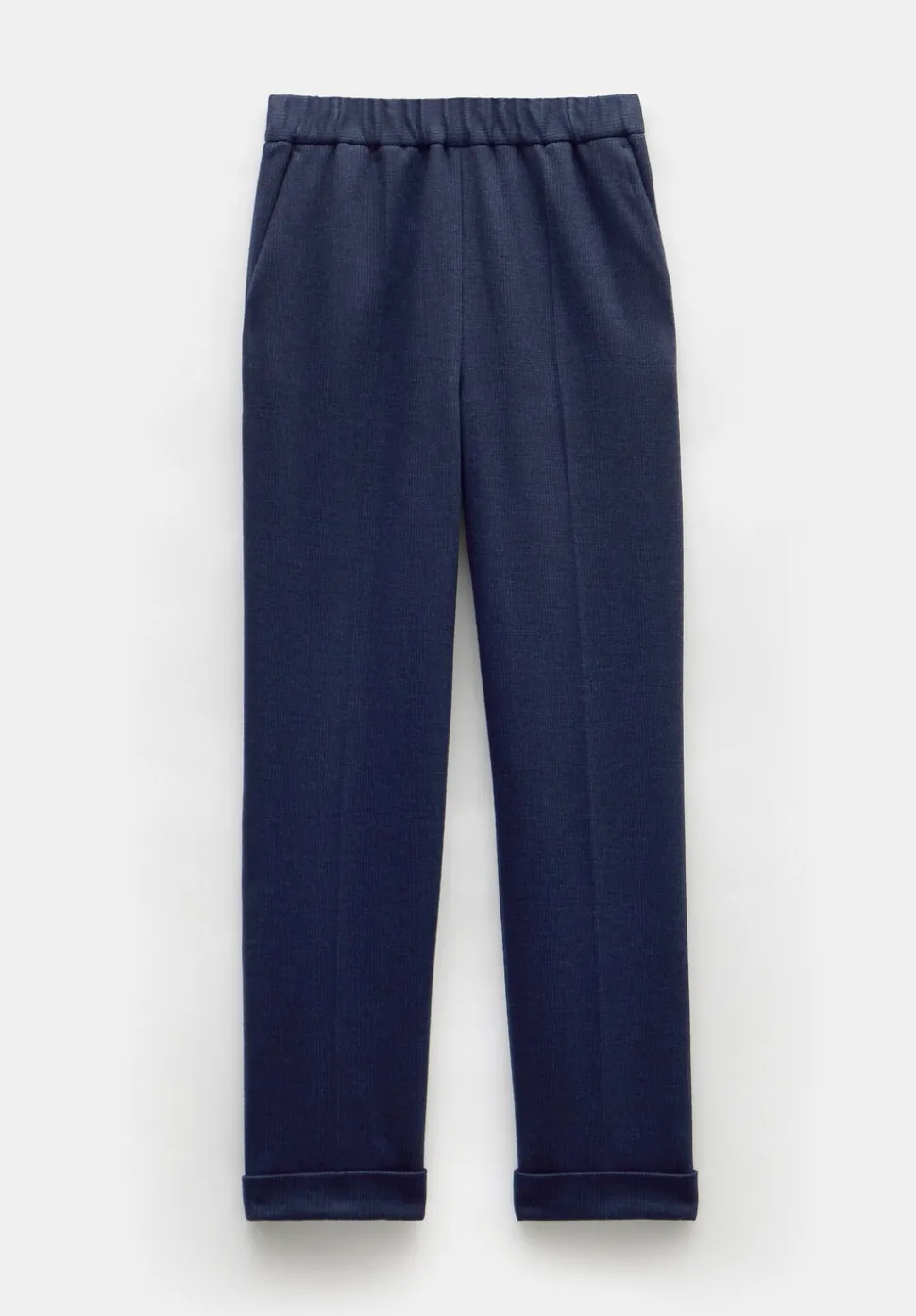 Eliz Slim Wool Blend Check Trousers