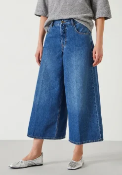 Ella Wide Leg Cropped Jeans