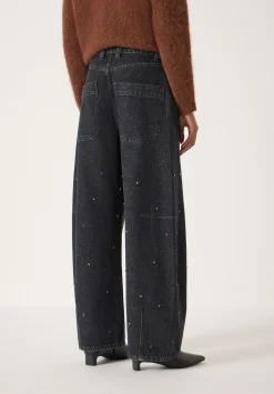Embellished Bree Barrel Leg Jeans