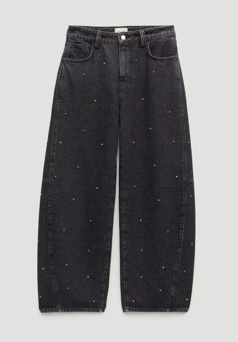 Embellished Bree Barrel Leg Jeans