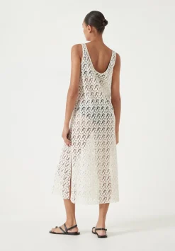 Embroidered Sleeveless Floral Dress