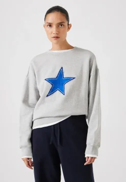 Embroidered Star Relaxed Sweatshirt
