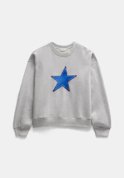 Embroidered Star Relaxed Sweatshirt