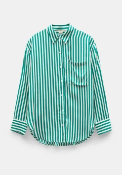 Emely Oversized Stripe Fluid Shirt