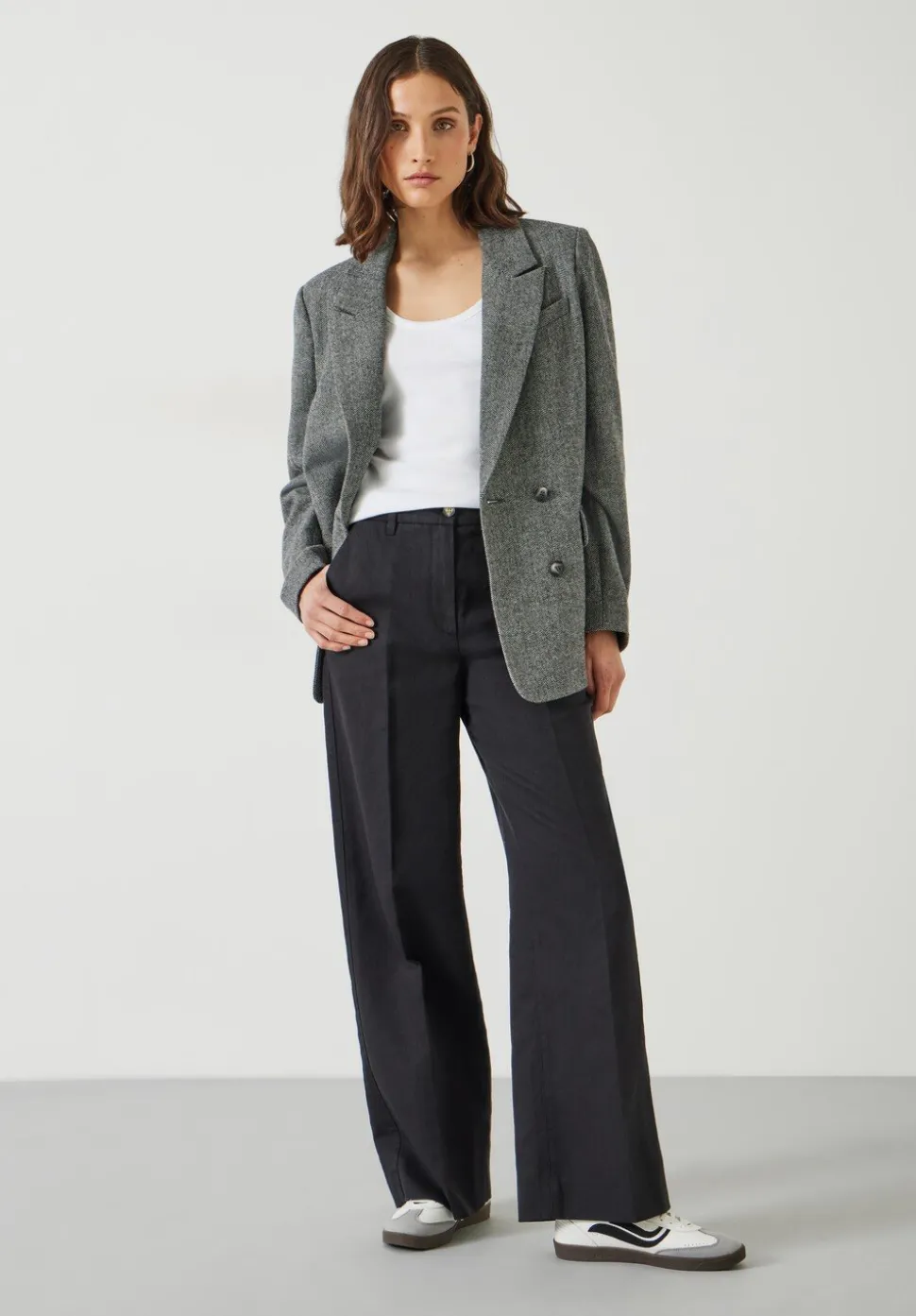 Emily Cotton Wide Leg Trousers