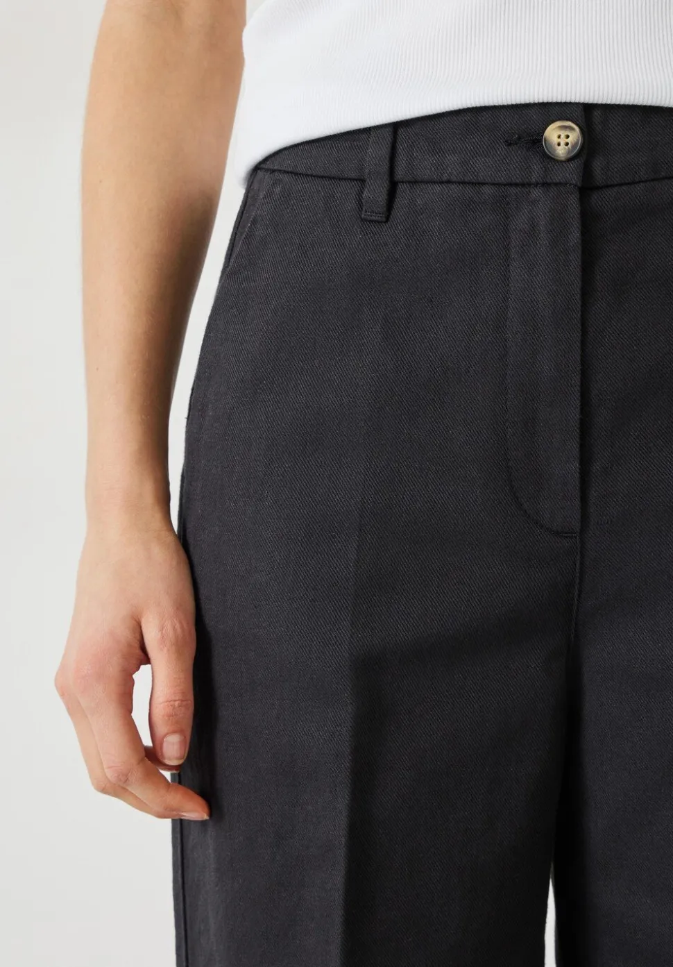 Emily Cotton Wide Leg Trousers