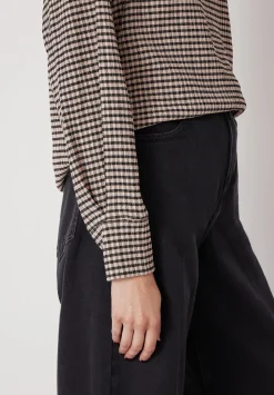 Emily Gingham Puff Sleeve Top