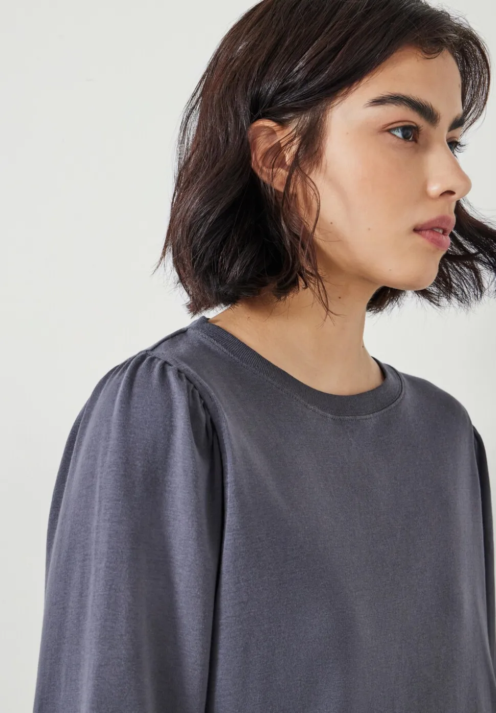 Emily Puff Sleeve Cotton Jersey Top